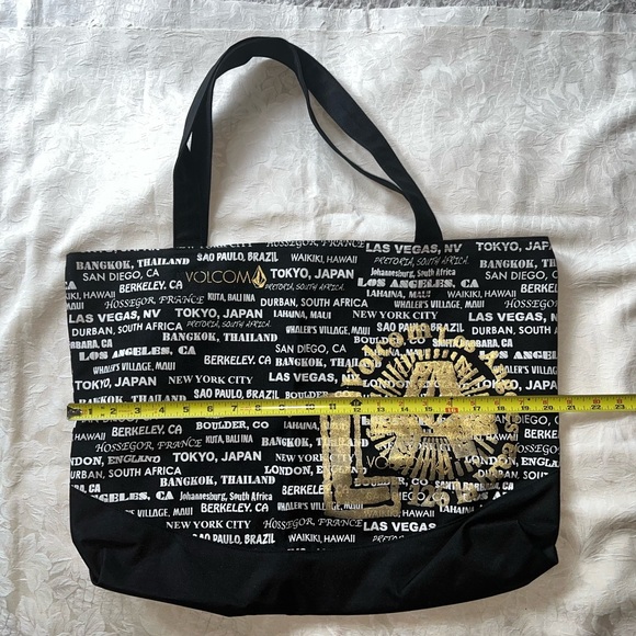 Volcom Black LA/Retail Store Locations - Tote/Beach Bag Y2K/Surf/Skate - Picture 12 of 14